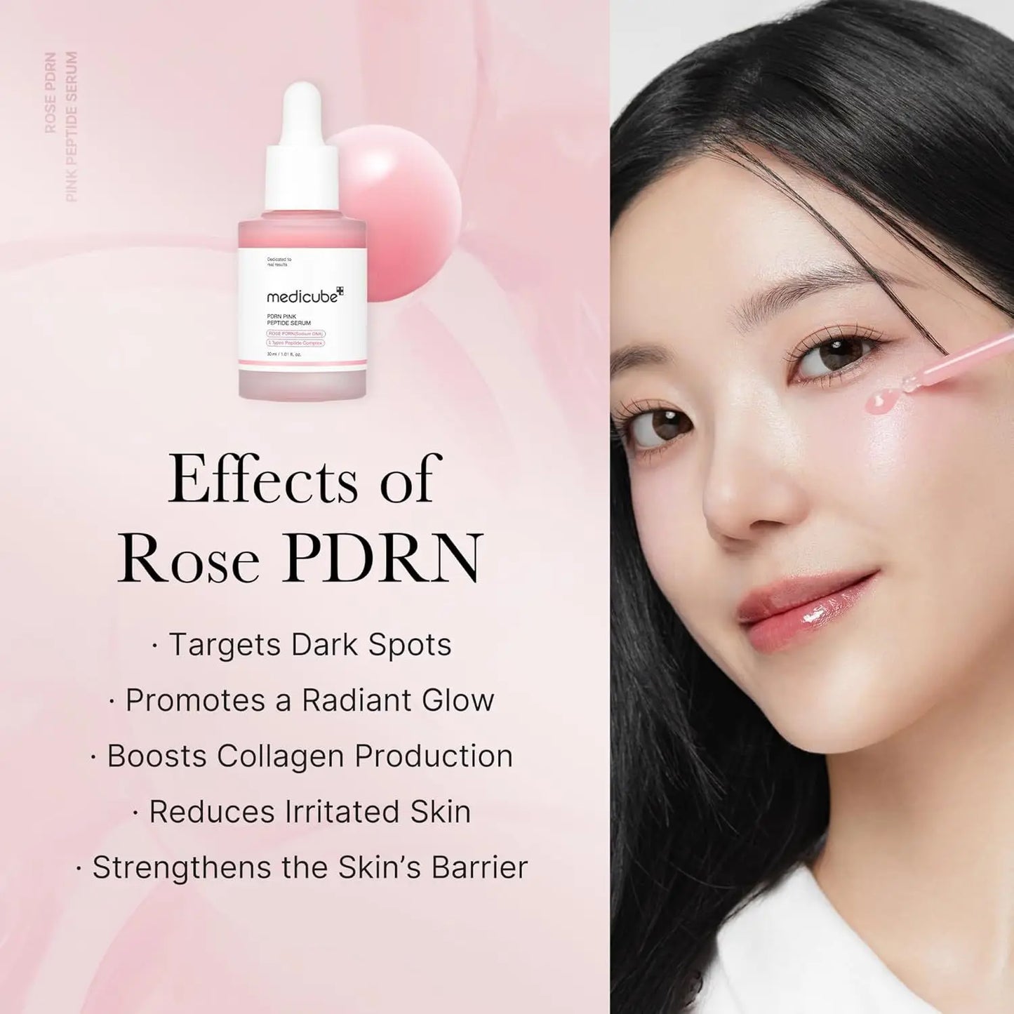 Moisturizing and firming Vegan Pink Essence Skin Care 30ml