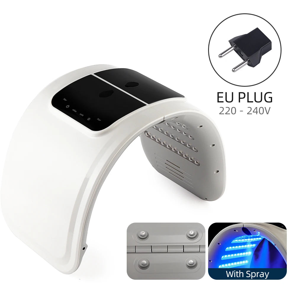Foreverlily 7 Colors LED Photon Machine Skin Rejuvenation Nano Spray Facial Body Spa Device Deep Hydration Beauty Mask
